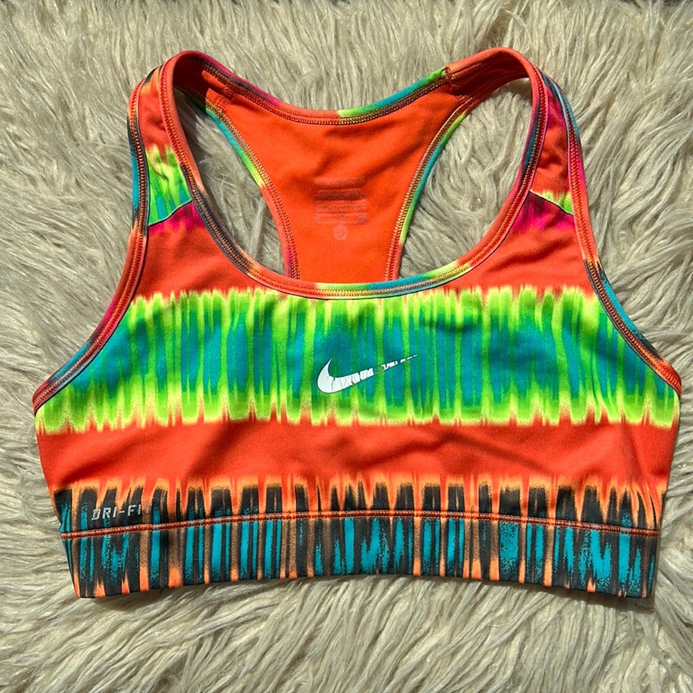 tie-dye nike sports bra size small